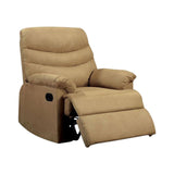 Benzara Plesant Valley Transitional Recliner Chair With Microfiber, Multicolor BM131423 Multi Color  Polyester BM131423