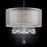 LILA Traditional Ceiling Lamp Silver Metal