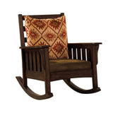Morrisville Traditional Accent Chair, Dark Oak