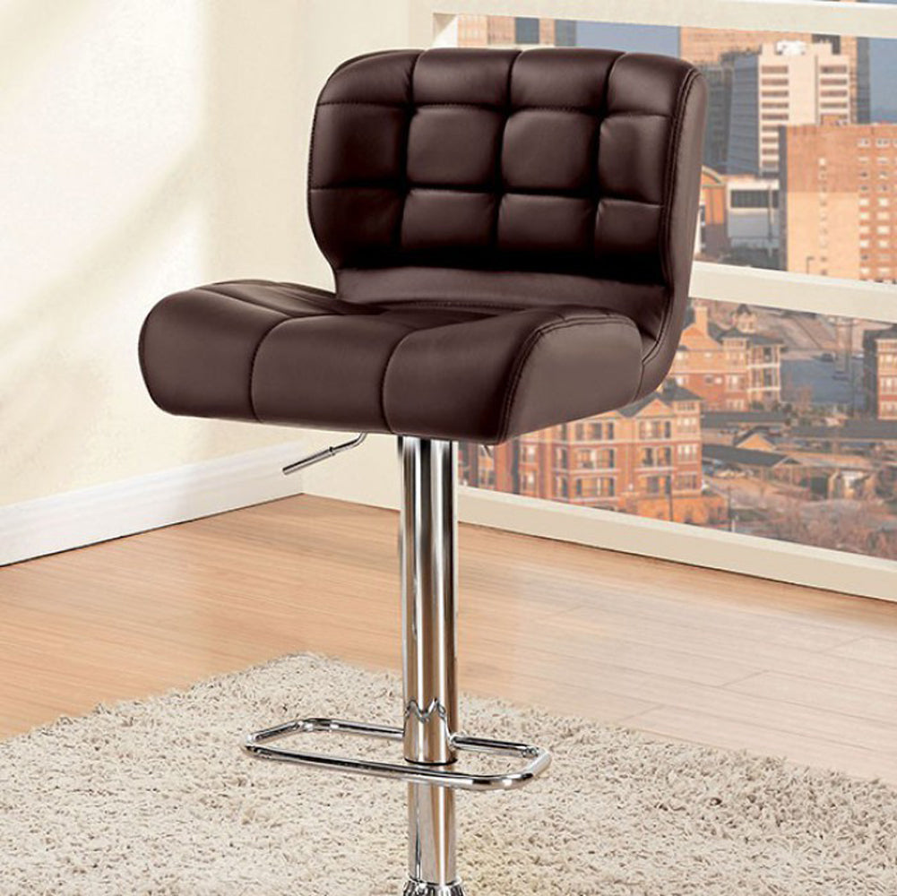 Kori Contemporary Bar Chair Brown Finish English Elm