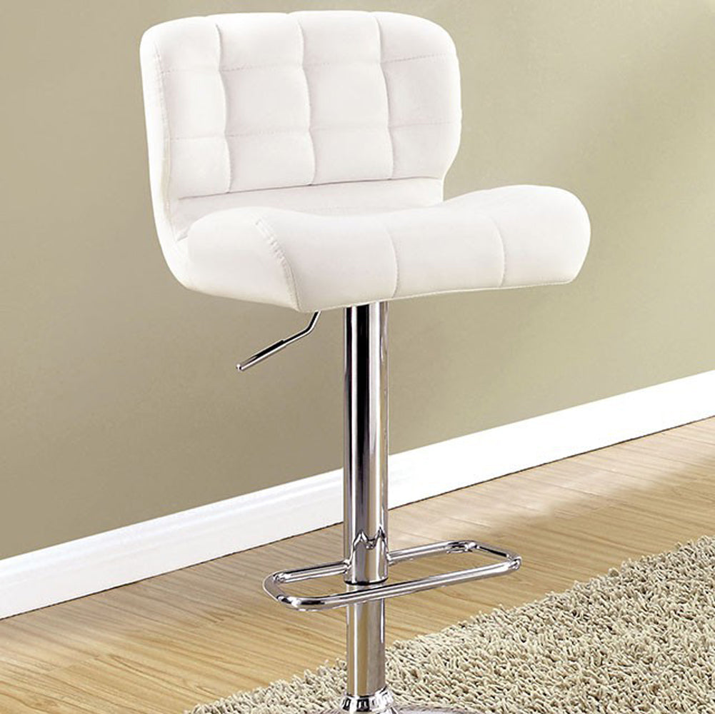 Kori Contemporary Bar Chair White Finish English Elm