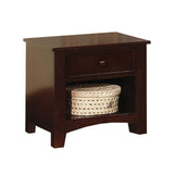 Benzara 10 Drawer Wooden Dresser with Bracket Legs, Cherry Brown BM137453  Wood BM137453