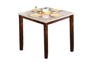 Benzara Wooden Square Top Reversible Game Table with Pedestal Base, Brown BM137567 Brown Cherry Marble Solid Wood Wood Veneer & Others BM137567