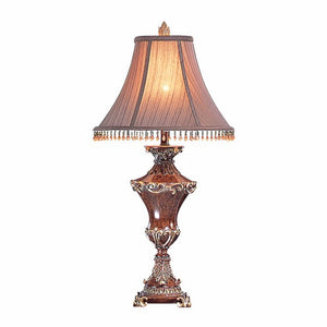 Benzara Selma Donna Table Lamp, Set Of 2, Beige And Gold BM137717 Beige And Gold Metal BM137717