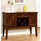 Benzara Hillsview I Transitional Style Server, Brown Cherry BM137954 Brown Cherry Wood BM137954