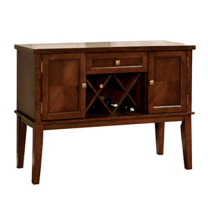 Benzara Hillsview I Transitional Style Server, Brown Cherry BM137954 Brown Cherry Wood BM137954