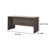 Benzara Smooth Surface and Stylish Desk, Brown BM148851 Brown Wood BM148851