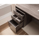 Benzara Wide Storage Mobile File Cabinet, Brown BM148852 Brown Wood BM148852