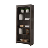 Elegantly Designed 5-Tier Bookcase, Gray