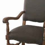 Benzara Finest Retro Styled Alba Chair BM149473 Black RubberwoodPolyesterFoam BM149473