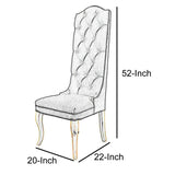 Benzara Sprucely Elaborative Sadler High-Back Chair BM149554 Lavender Gray WoodSpongeFabric BM149554