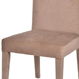 Benzara Striking Embellishing Belmont Chair BM149603 Beige RubberwoodFoamPolyester BM149603