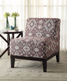 Hinte Accent Chair, Multicolor Pattern Fabric