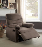 Arcadia Recliner, Light Brown Woven Fabric