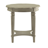 Benzara Fordon End Table, Antiqued Slate BM154598 Antique Slate MDF Solid Wood Leg BM154598