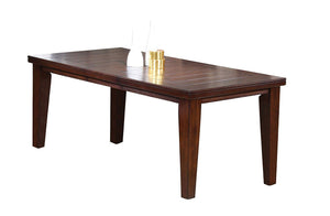 Benzara Urbana Dining Table, Cherry BM155363 Cherry Maple Veneer MDF & RBW BM155363