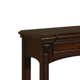 Benzara Majestic Sofa Table With 2 Drawers, Cherry Brown BM156056 Cherry Brown Wood ? Veneer BM156056