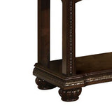 Benzara Majestic Sofa Table With 2 Drawers, Cherry Brown BM156056 Cherry Brown Wood ? Veneer BM156056