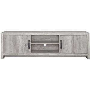 Benzara Marvelous driftwood tv console, Gray BM156172 Gray PARTICLE BOARD BM156172