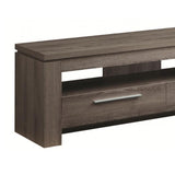 Benzara Fine Looking weathered Gray tv console BM156200 Gray MELAMINE PAPER BM156200