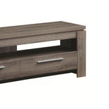 Benzara Fine Looking weathered Gray tv console BM156200 Gray MELAMINE PAPER BM156200