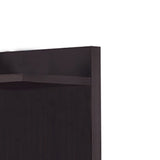 Benzara Radiant Brown Wooden Corner Bookcase BM156237 BROWN HOLLOW BOARD BM156237