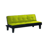 Benzara Flannel Fabric Adjustable Sofa, Green BM156367 Green Upholstery BM156367