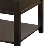 Benzara 19 inch Lift Top Cocktail Table with Bottom Shelf, Black BM156815 Black Solid Wood, Veneer BM156815