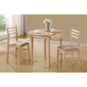 Benzara Sophisticated 3 Piece Wooden Table And Chair Set, Brown BM158093 Brown ASIAN TROPICAL WOOD BM158093