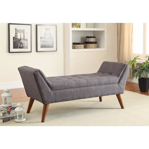 Benzara Practically Designed Bench, Gray BM158985 Gray  BM158985