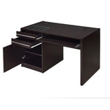 Benzara Contemporary Wooden Connect-IT Computer Desk, Brown BM159079 Brown Wood BM159079