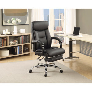 Benzara Contemporary Executive High-Back Reclining Chair, Black BM159142 BLACK FOAM BM159142