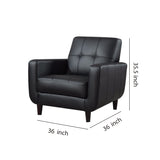 Benzara High-toned Accent Chair, Black BM159239 Black  BM159239