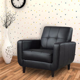 Benzara High-toned Accent Chair, Black BM159239 Black  BM159239