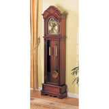 Old-style Wooden Grandfather Clock with Chime, Brown