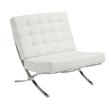 Comfortably Classy Accent Chair, White