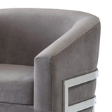 Benzara Significantly Contemporary Accent Chair, Gray BM159308 Gray FABRIC BM159308