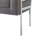 Benzara Significantly Contemporary Accent Chair, Gray BM159308 Gray FABRIC BM159308