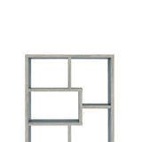 Benzara Modish Wooden Bookcase With Multiple Shelves, Gray BM159410 Gray Wood BM159410