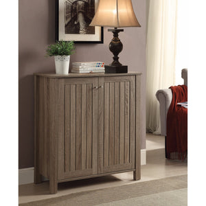 Benzara Sophisticated Wooden Shoe Cabinet, Gray BM160228 Gray Wood BM160228