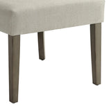 Benzara Luxurious And Comfy Button Tufted Dining Chair, Beige BM160868 Beige Rubberwood BM160868