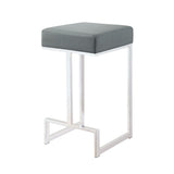 Metal Counter Height Stool, Grey