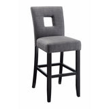Wooden Dining Counter Height Chair, Beige & Black, Set of 2