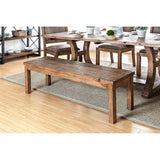 Benzara Wood bench, Brown BM166164 Brown Wood BM166164