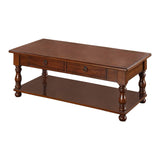 Rubber Wood Coffee Table, Brown