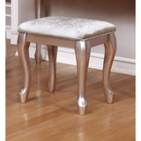 Vanity Stool With Padded Seat, Copper