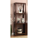 Benzara Transitional Pier Cabinet, Side pier, Cherry Brown BM172718 Brown Solid Wood Wood Veneer Others BM172718