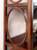 Benzara Transitional Pier Cabinet, Side pier, Cherry Brown BM172718 Brown Solid Wood Wood Veneer Others BM172718