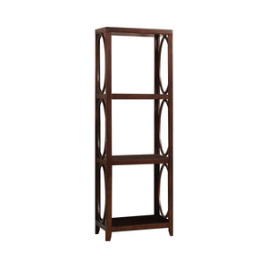 Benzara Transitional Pier Cabinet, Side pier, Cherry Brown BM172718 Brown Solid Wood Wood Veneer Others BM172718