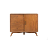 Benzara Mahogany Wood Accent Cabinet BM172824 Brown Mahogany Solids & Okoume Veneer BM172824